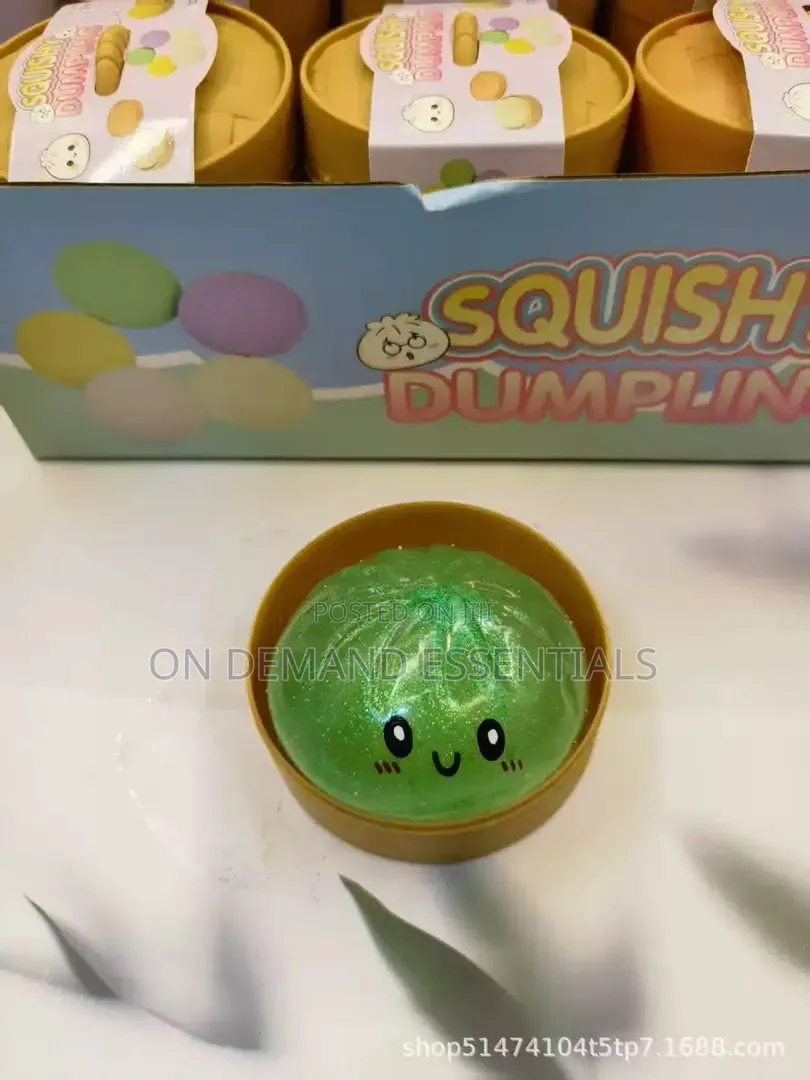 Colorful Glitter Squishy Dumpling
 Sensory Squeeze Toy