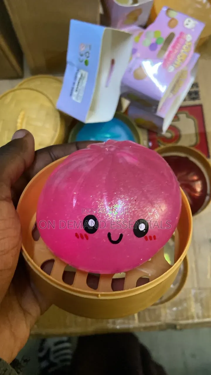 Colorful Glitter Squishy Dumpling
 Sensory Squeeze Toy