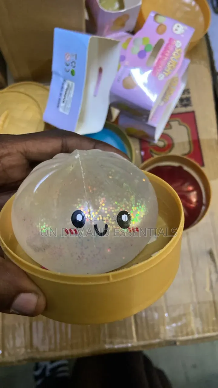 Colorful Glitter Squishy Dumpling
 Sensory Squeeze Toy