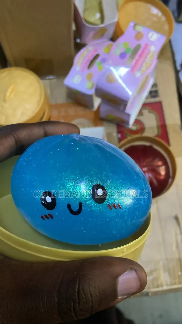 Colorful Glitter Squishy Dumpling
 Sensory Squeeze Toy