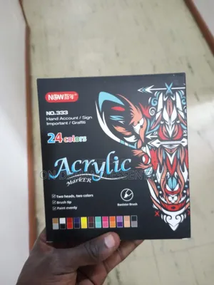 12 PC 24 Colors Acrylic Marker / Double Headed Dual