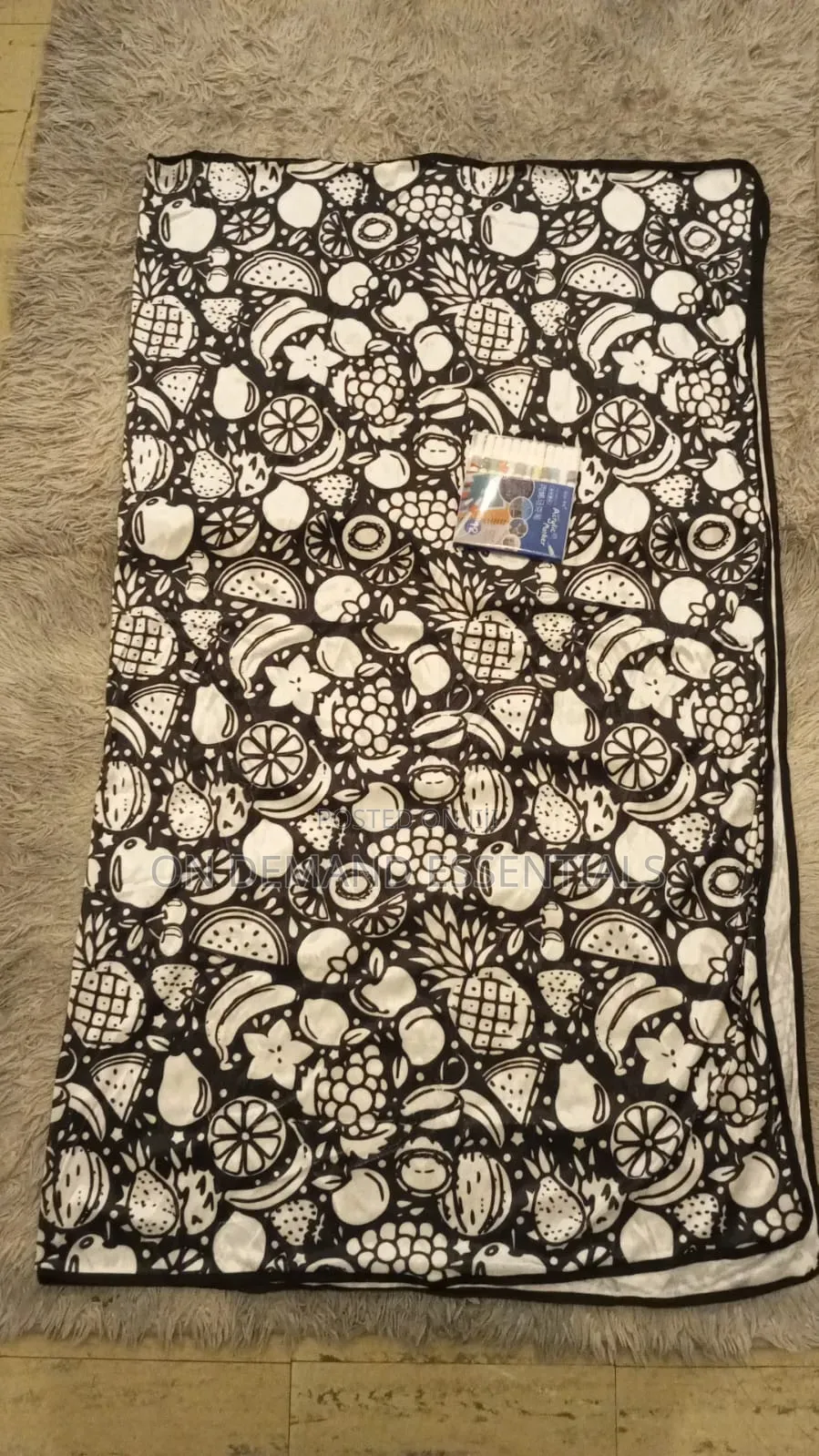 Diy Coloring Blanket With Marker Pens Easy to Clean