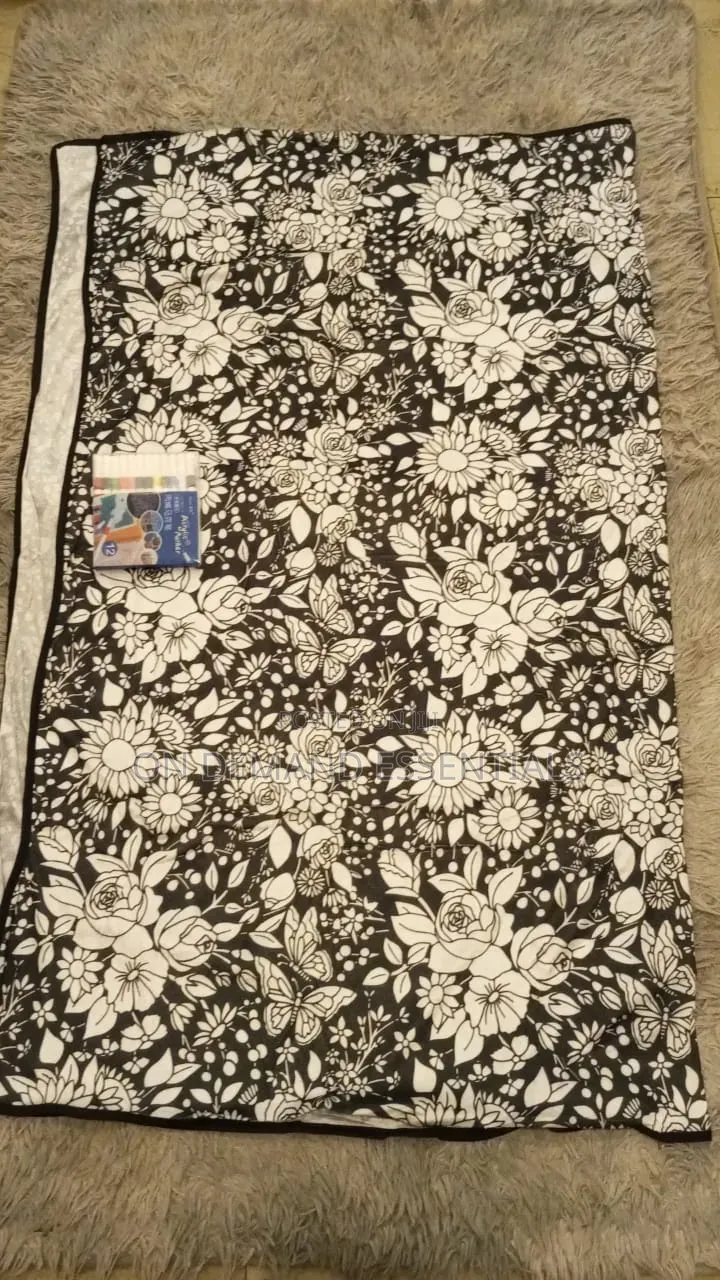 Diy Coloring Blanket With Marker Pens Easy to Clean