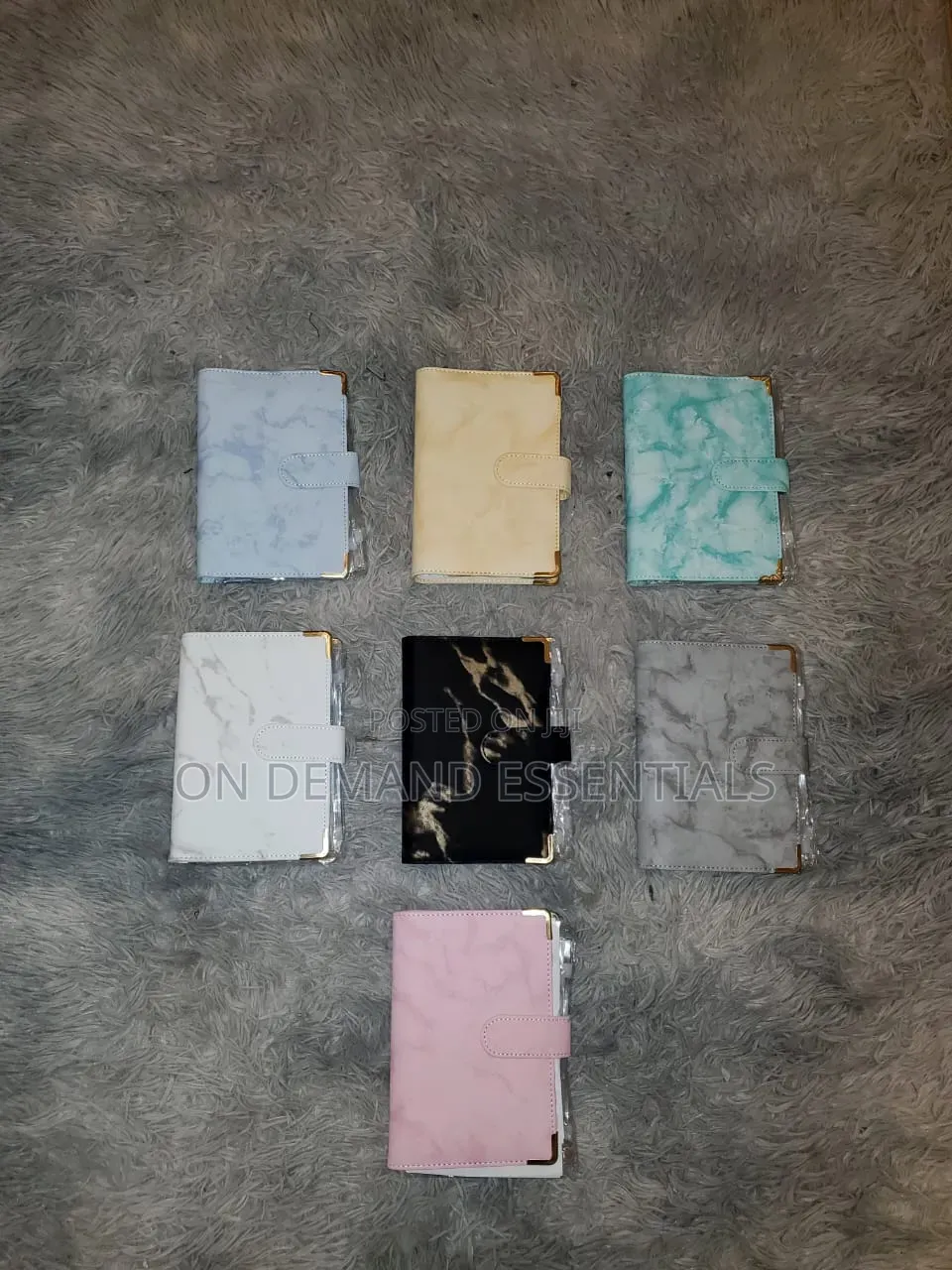 Budget Binder Marble Effect Print A6 Magnetic Buckle