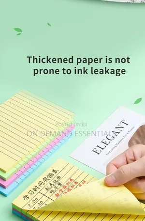4 Color Big Size Horizontal Line Sticky Note 100 Sheets