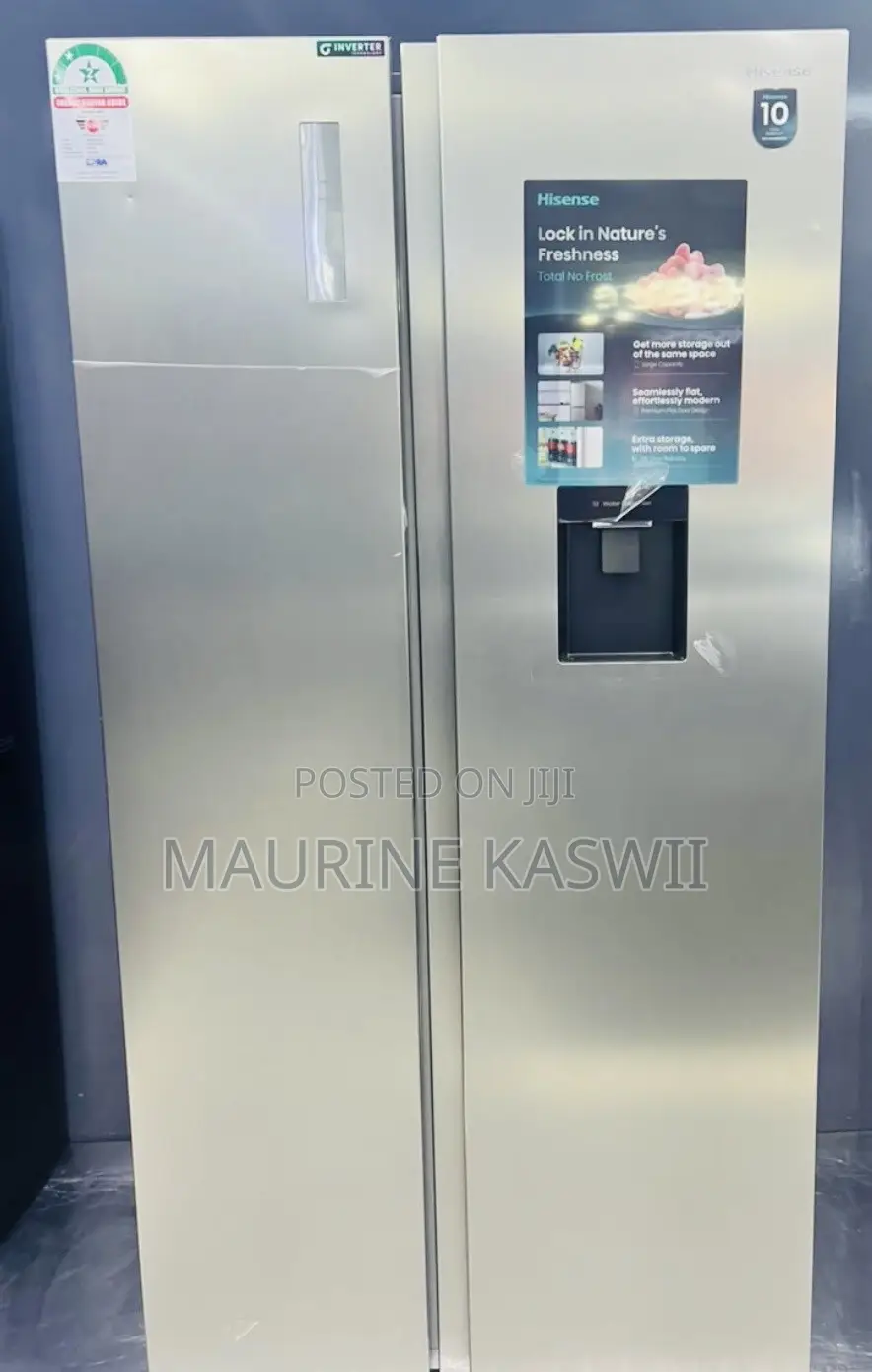 Hisense Side by Side With Water Dispenser Fridge Ref 558dr