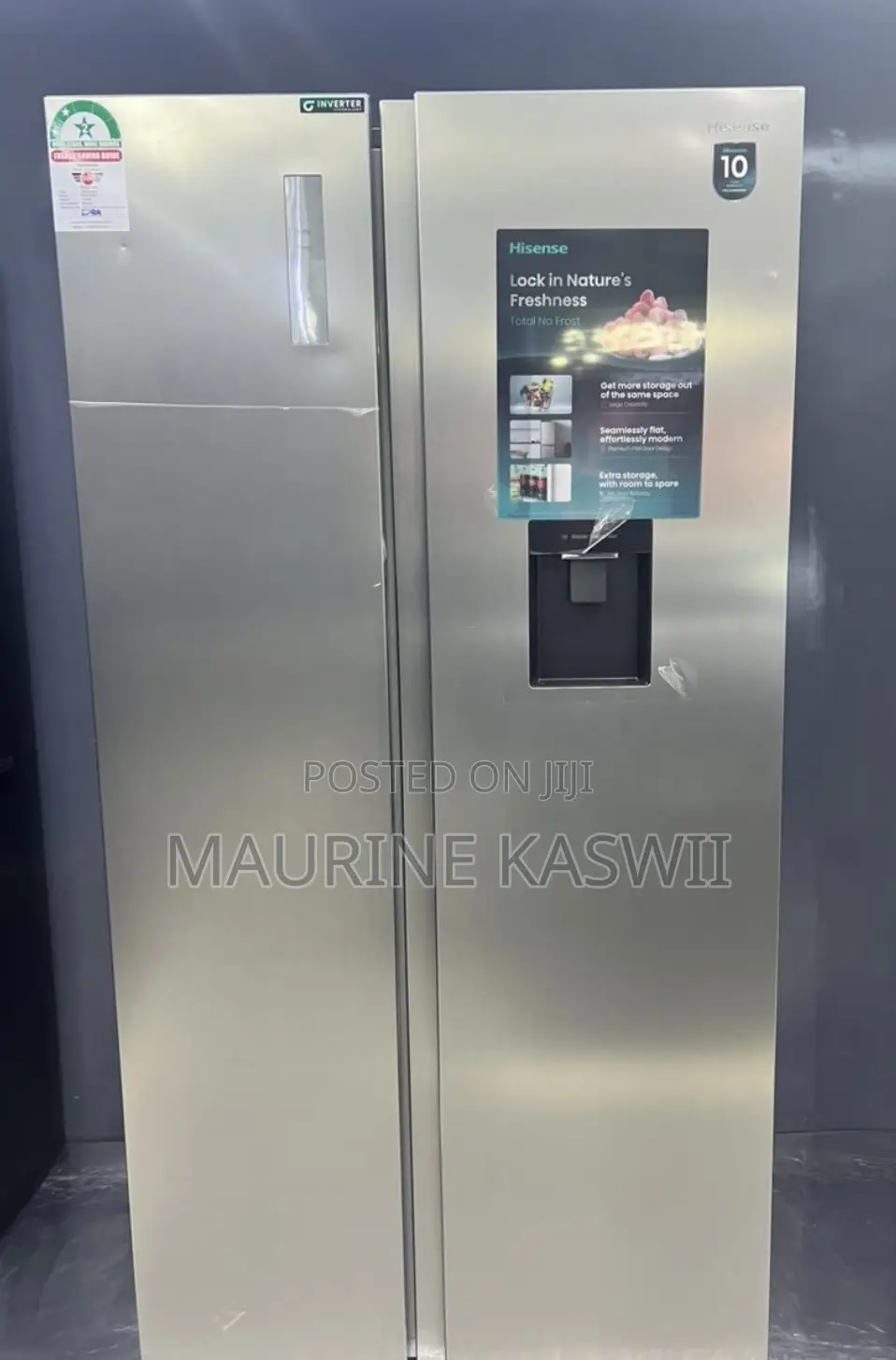 Hisense Side by Side With Water Dispenser Fridge Ref 558dr