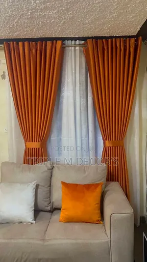Simple Elegant Sitting Room Window Curtains