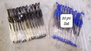 20 PC Gel Pen Set* Colors* Blue & Black