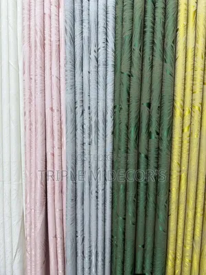 Hidden Gypsum Mounted Double Rail Living Room Curtains