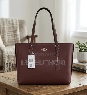 Deep Burgundy Coach Mollie Tote Bag