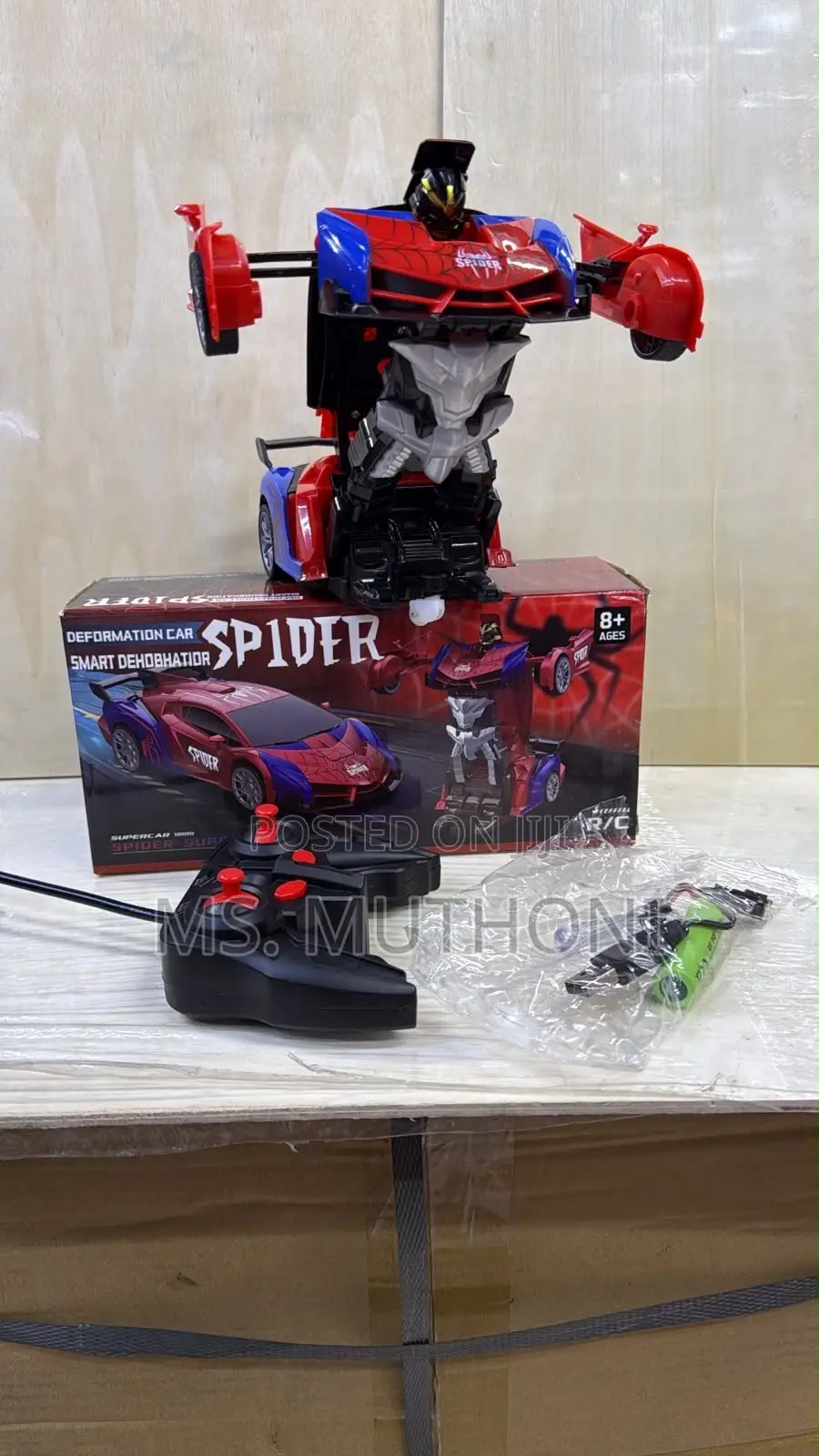 Spider Warrior Transformer Car & Toy