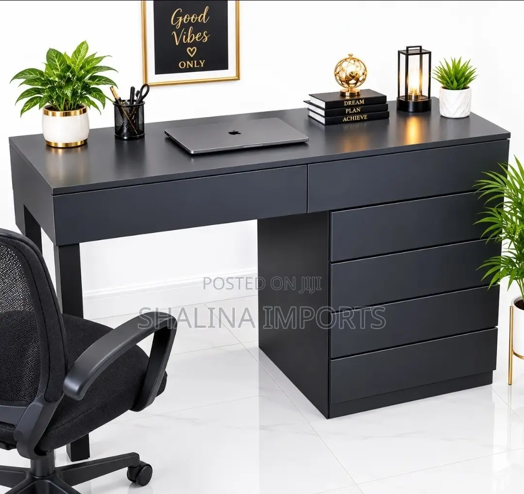 1.2m Imported Modern Black Home Office Desk/Study Table