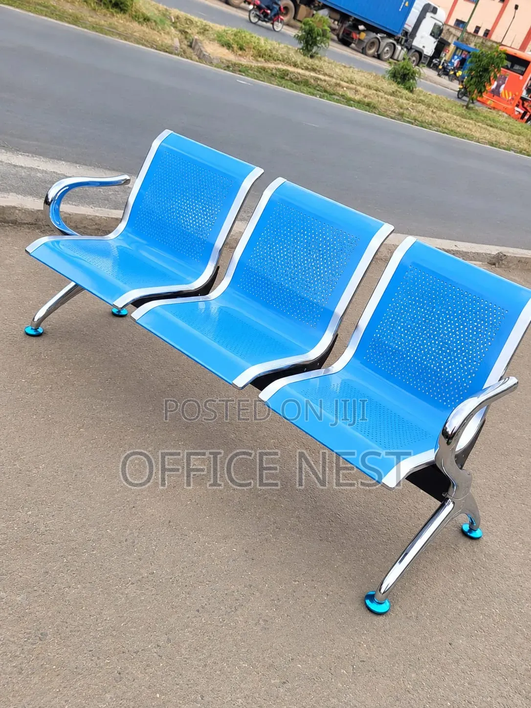 3 Seater Office Waiting Chair Bench.