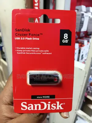 8GB SanDisk Cruzer Force USB 2.0 Flash Drive.