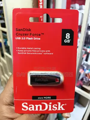 8GB SanDisk Cruzer Force USB 2.0 Flash Drive.