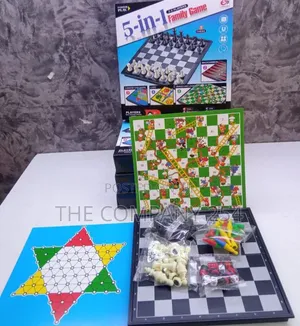 5 in 1 Family Board Game