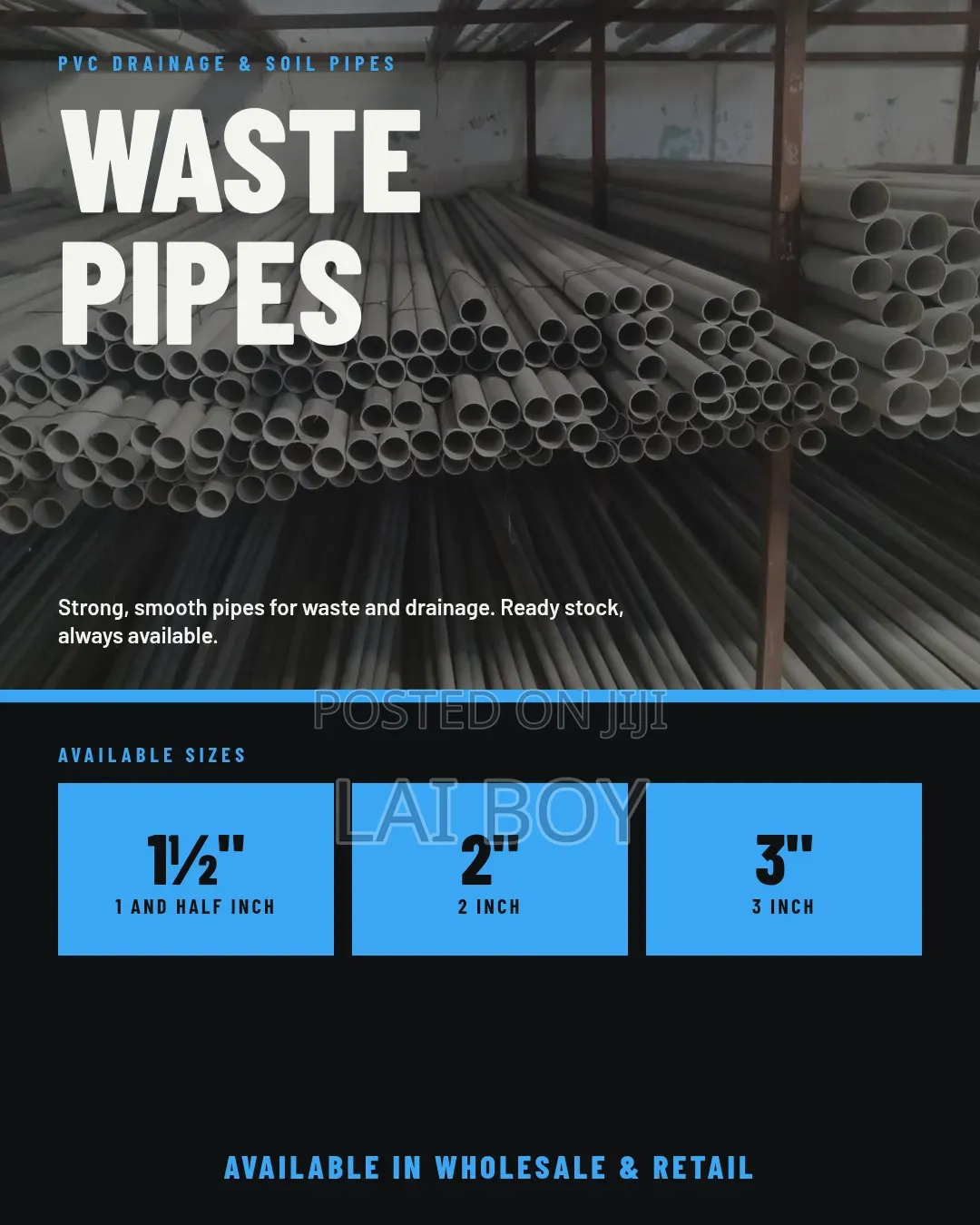 Pipe's for Water Systems & Plumbing