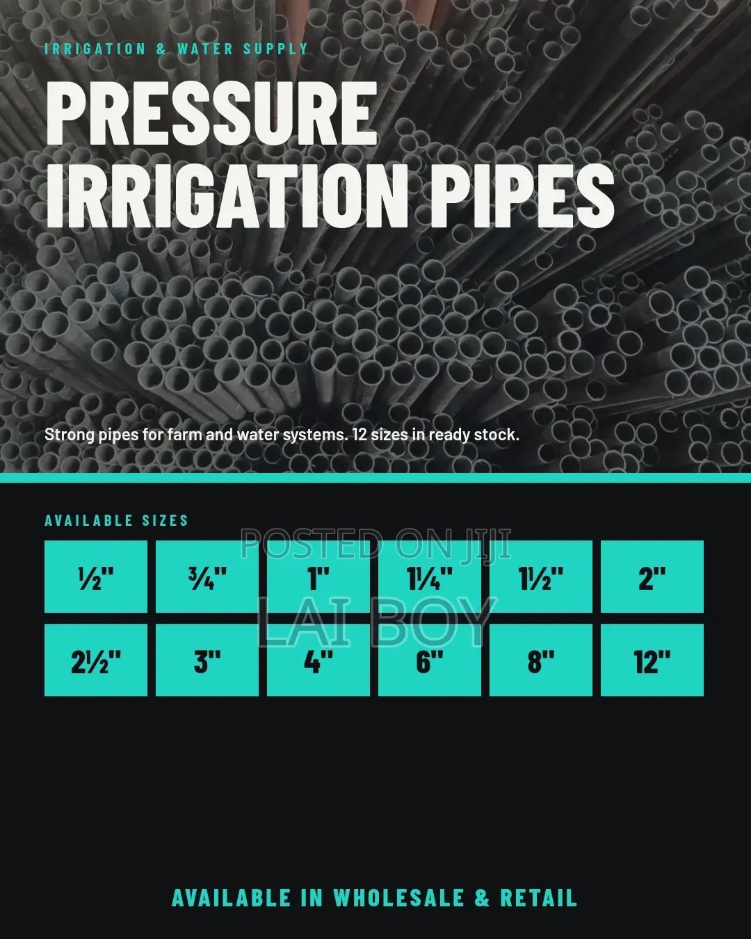 Pipe's for Water Systems & Plumbing