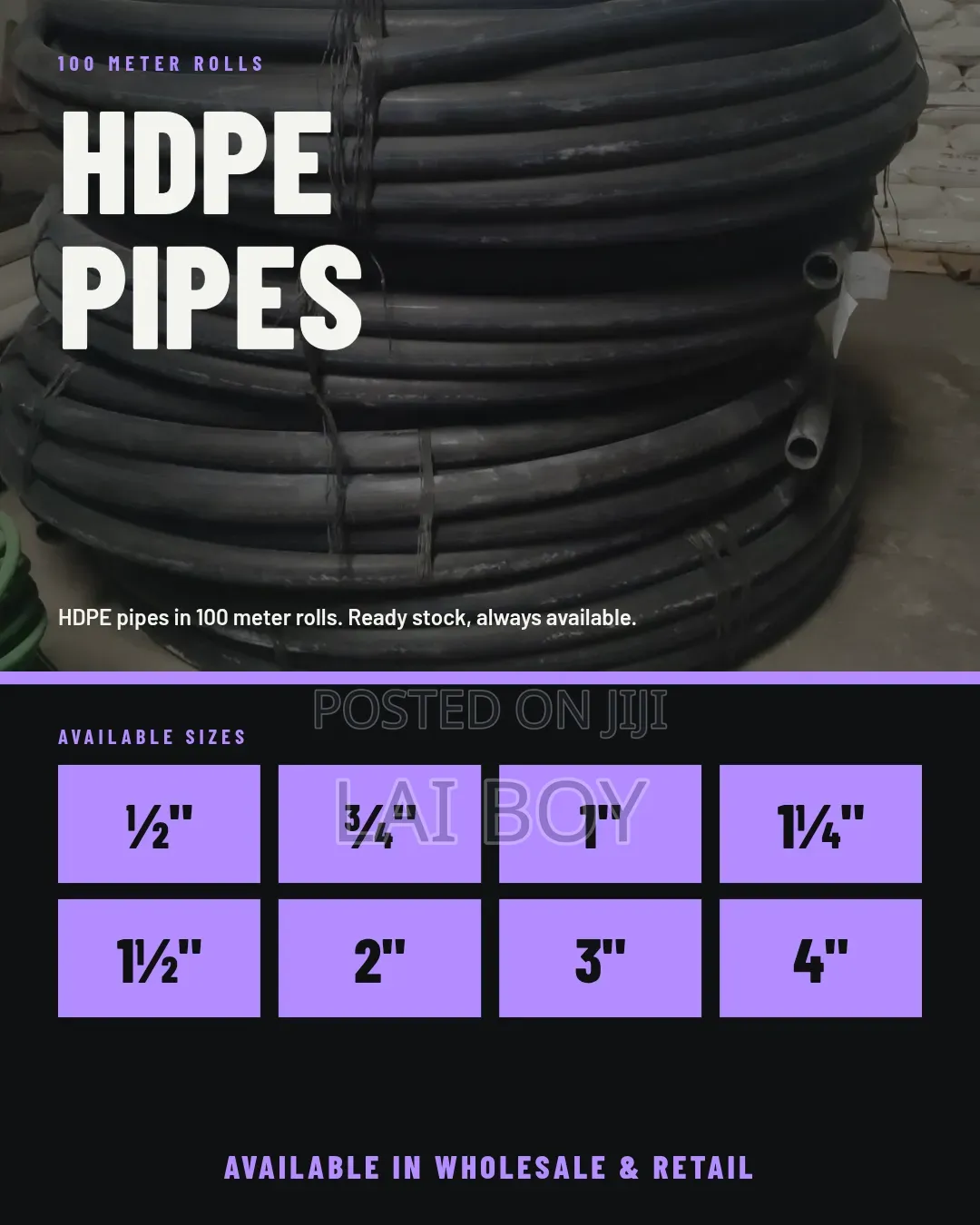 Pipe's for Water Systems & Plumbing