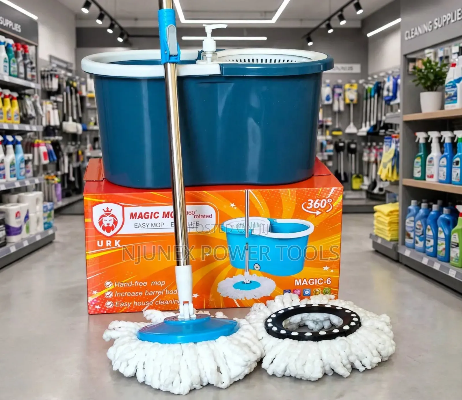 360° Rotating Magic Spin Mop and Bucket Set (Model MAGIC-6 / URK)