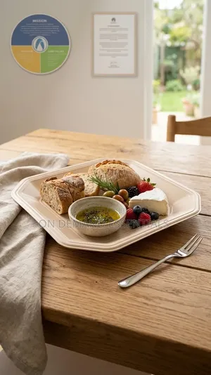 Ceramic Brown Dinner Plate