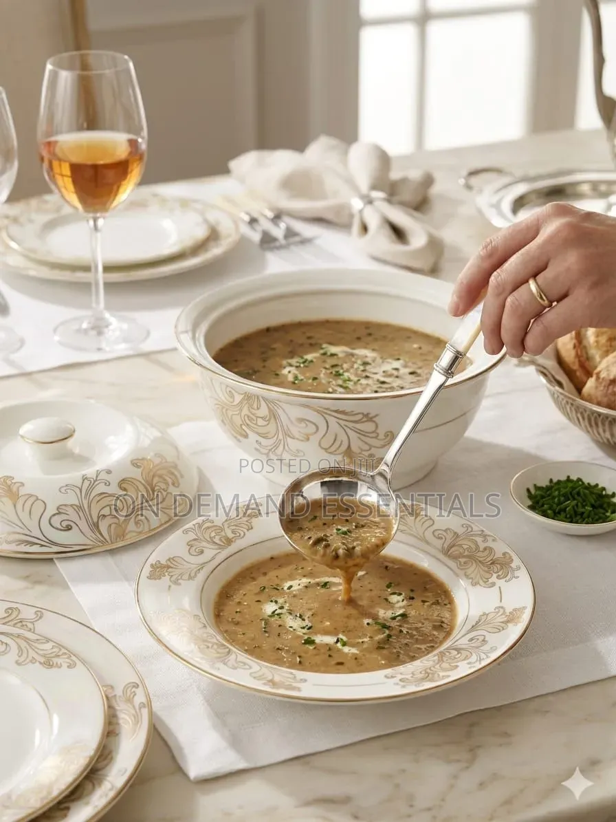 Bone China Grey Flower Serving Bowl
Material :Bone 
Size :9"