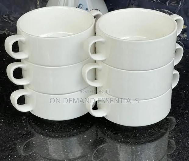 Ceramic Bowl With 2 Handles - main view