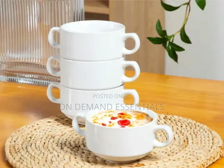 Ceramic Bowl With 2 Handles