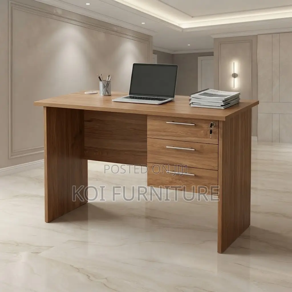 Office Desk; Clerical 120CM Home Office Lockable Study Table