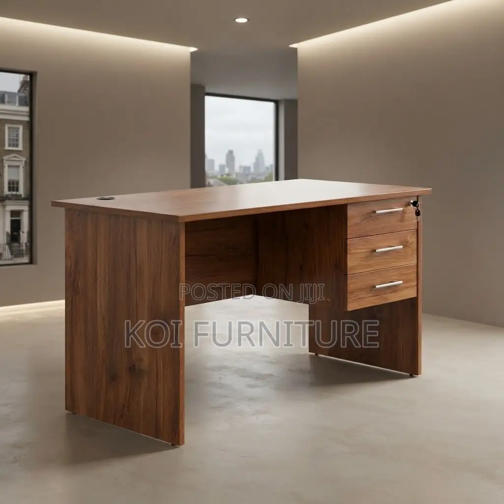 Office Desk; Clerical 120CM Home Office Lockable Study Table