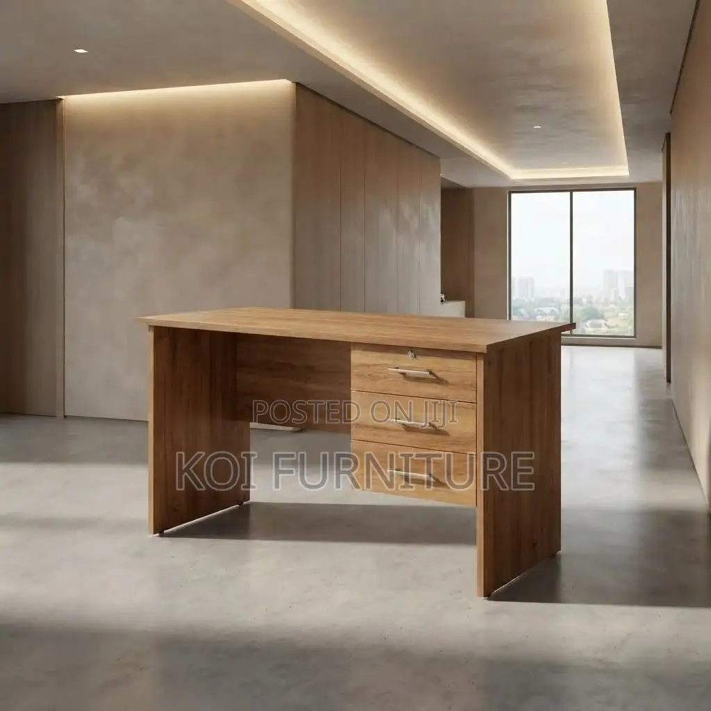 Office Desk; Clerical 120CM Home Office Lockable Study Table