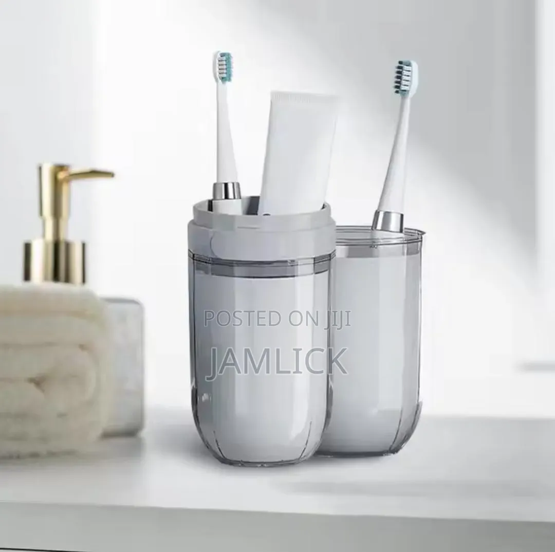 Bigger Portable Travel Toothbrush Holder 4 Cups ABS Organizer - EL