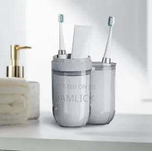 Bigger Portable Travel Toothbrush Holder 4 Cups ABS Organizer - EL