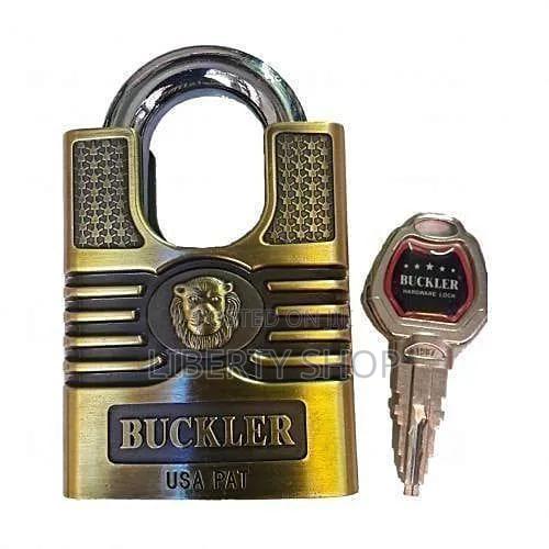 Buckler Heavy Duty Padlock – Strong Security Lock for Gates, Doors, - thumbnail 2