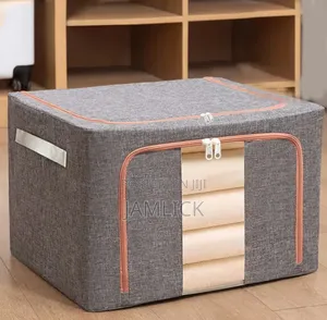 100L Zipped Storage Box Wardrobe Clothes Organizer 42x60x40cm - EL