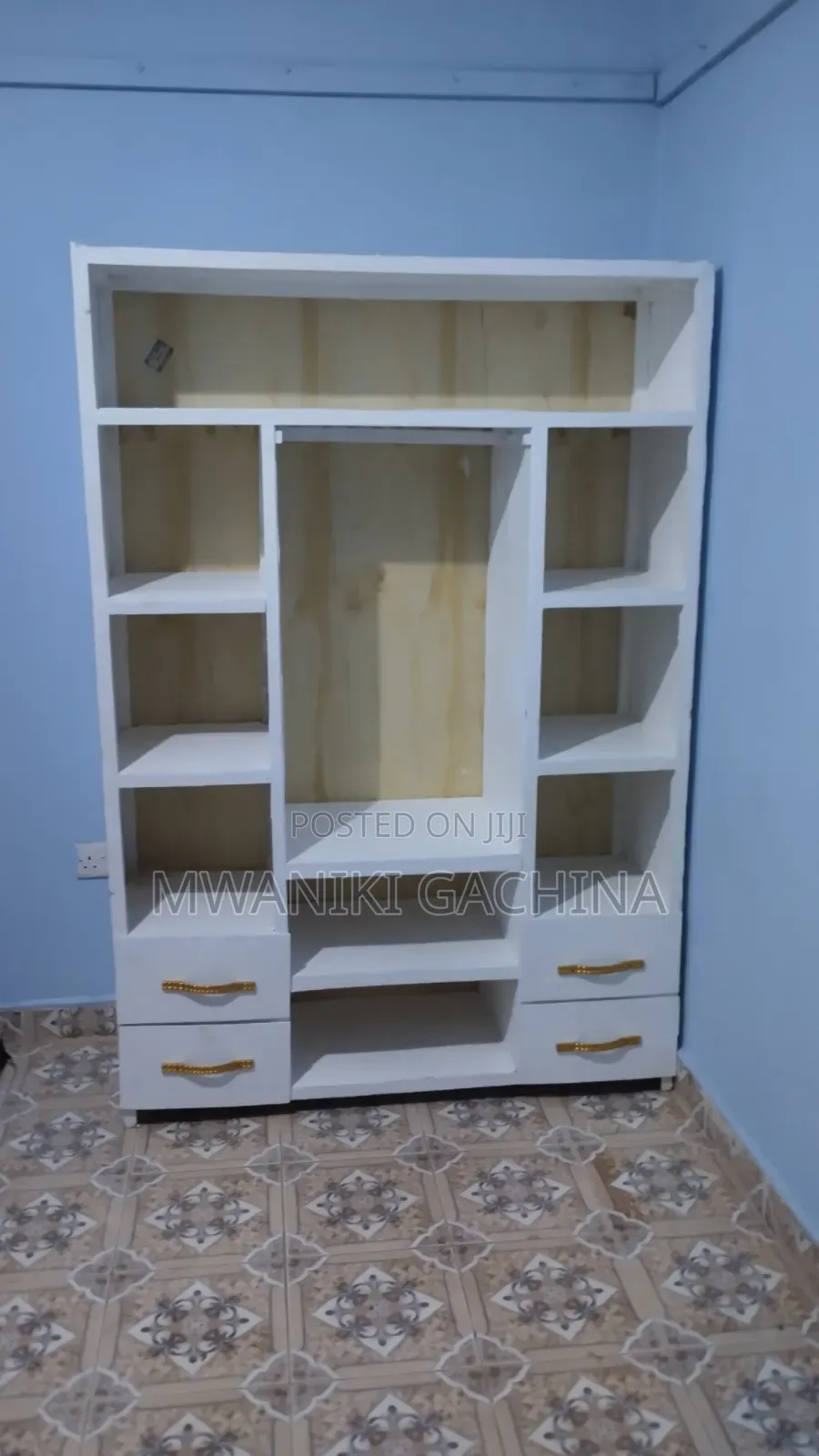 Modern White Wooden Wardrobe