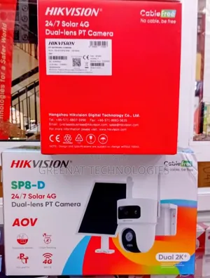Hikvision Sp8-D 24/7 Solar 4g Dual-Lens Pt Camera 8mp Dual 2k+ Aov Ds