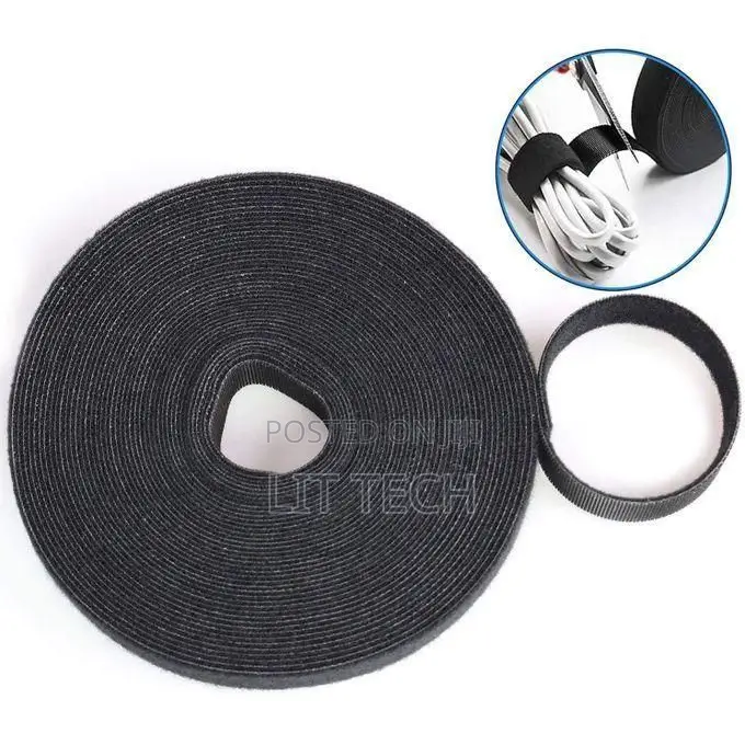 Reusable Cable Ties 30ft Double-Sided Nylon Strong Adhesion