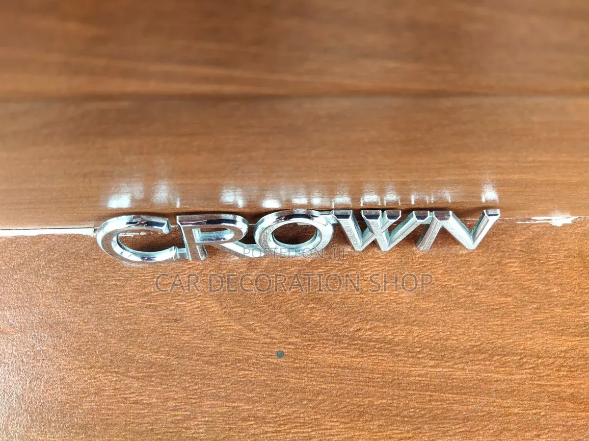 Chrome Finished CROWN Replacement OEM Badge