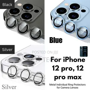 Premium Metal Ring Camera Lens Protector for iPhone 12 Pro & Pro Max