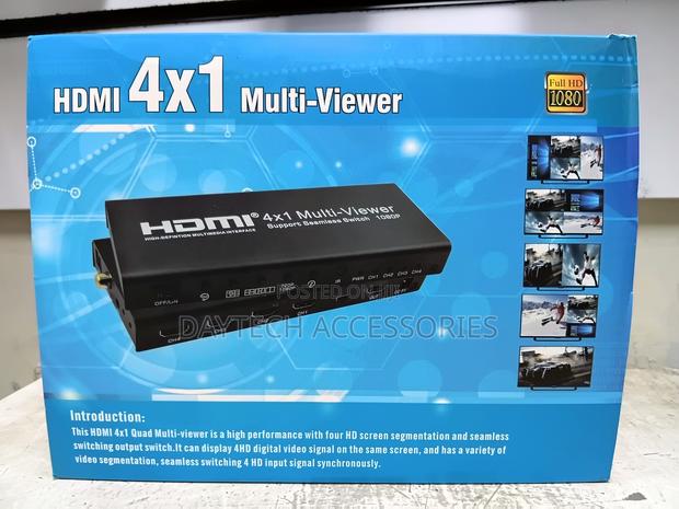 HDMI Multiviewer Switch 4X1 Quad Multi-Viewer. - thumbnail 3