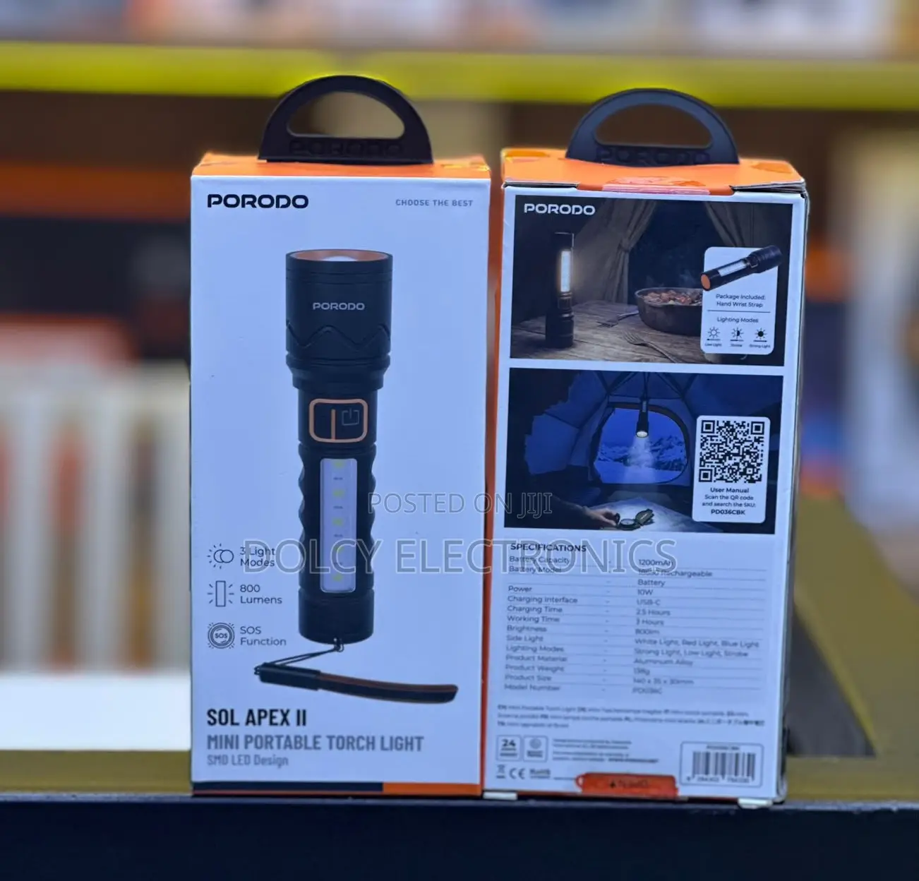 Porodo Sol Apex 2 Mini Portable Torch Light