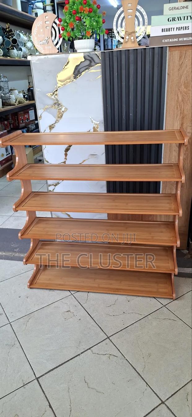 Bamboo Shoe Rack 6 Layers - main view