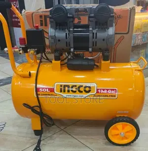 Ingco 50L Oil-Free Air Compressor/50-Litre Low-Noise Air Compressor