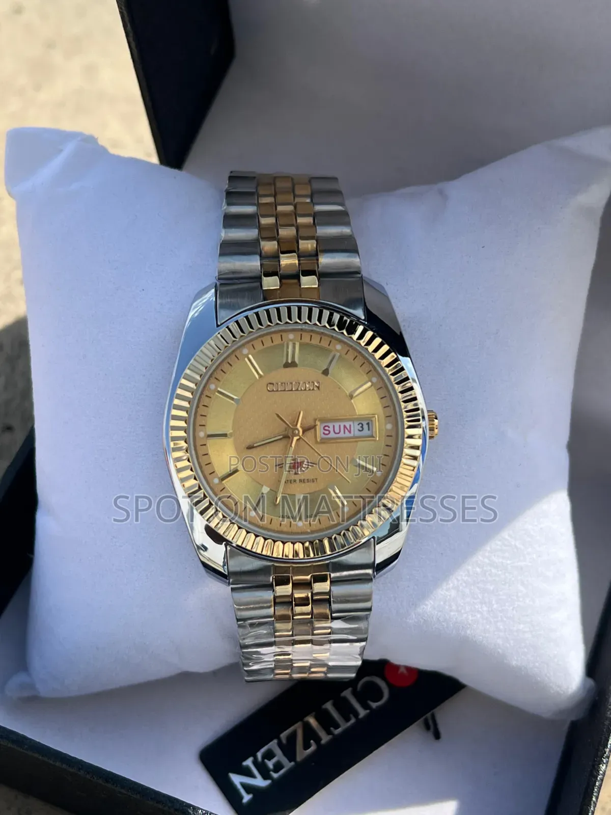 Executive Citizen Watch for Men. Gold/Silver & Black. We Deliver!