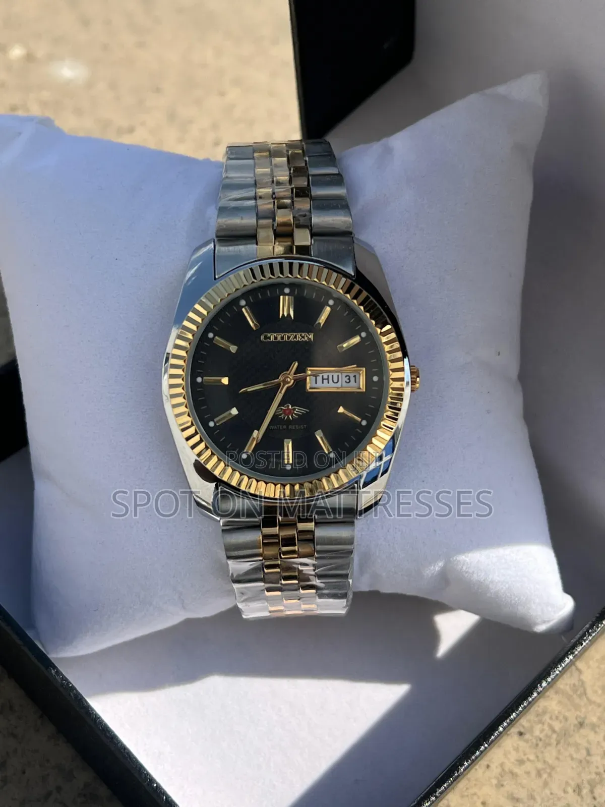 Executive Citizen Watch for Men. Gold/Silver & Black. We Deliver!