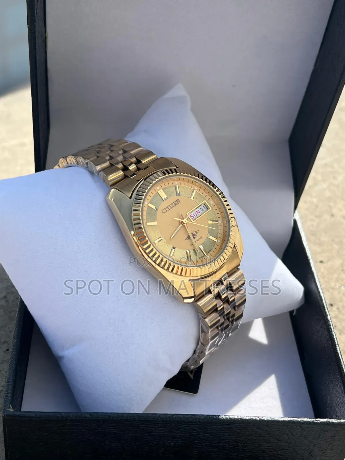Executive Citizen Watch for Men. Gold/Silver & Black. We Deliver!