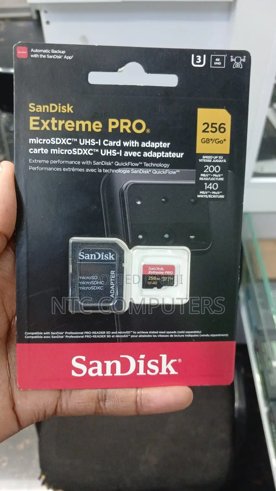 Sandisk Extreme Pro 256GB MicroSDXC 200mb/S