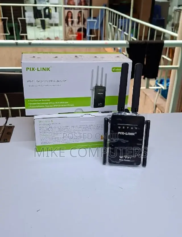 Wireless Repeater Wifi Extender 300mbps 80211n Pixlink